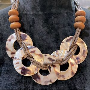 Chunky Necklace Art Deco Art to Wear Holiday for Gift for Her